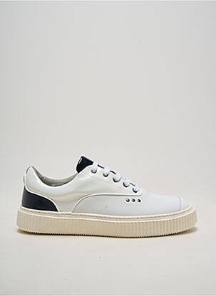 Adidași material neted vârf rotund alb ME.LAND bărbat