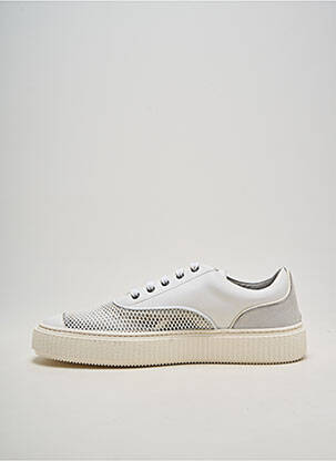 Adidași material neted vârf rotund alb ME.LAND bărbat