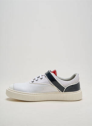 Adidași material neted vârf rotund alb ME.LAND bărbat