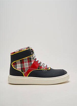 Adidași material neted vârf rotund negru ME.LAND bărbat