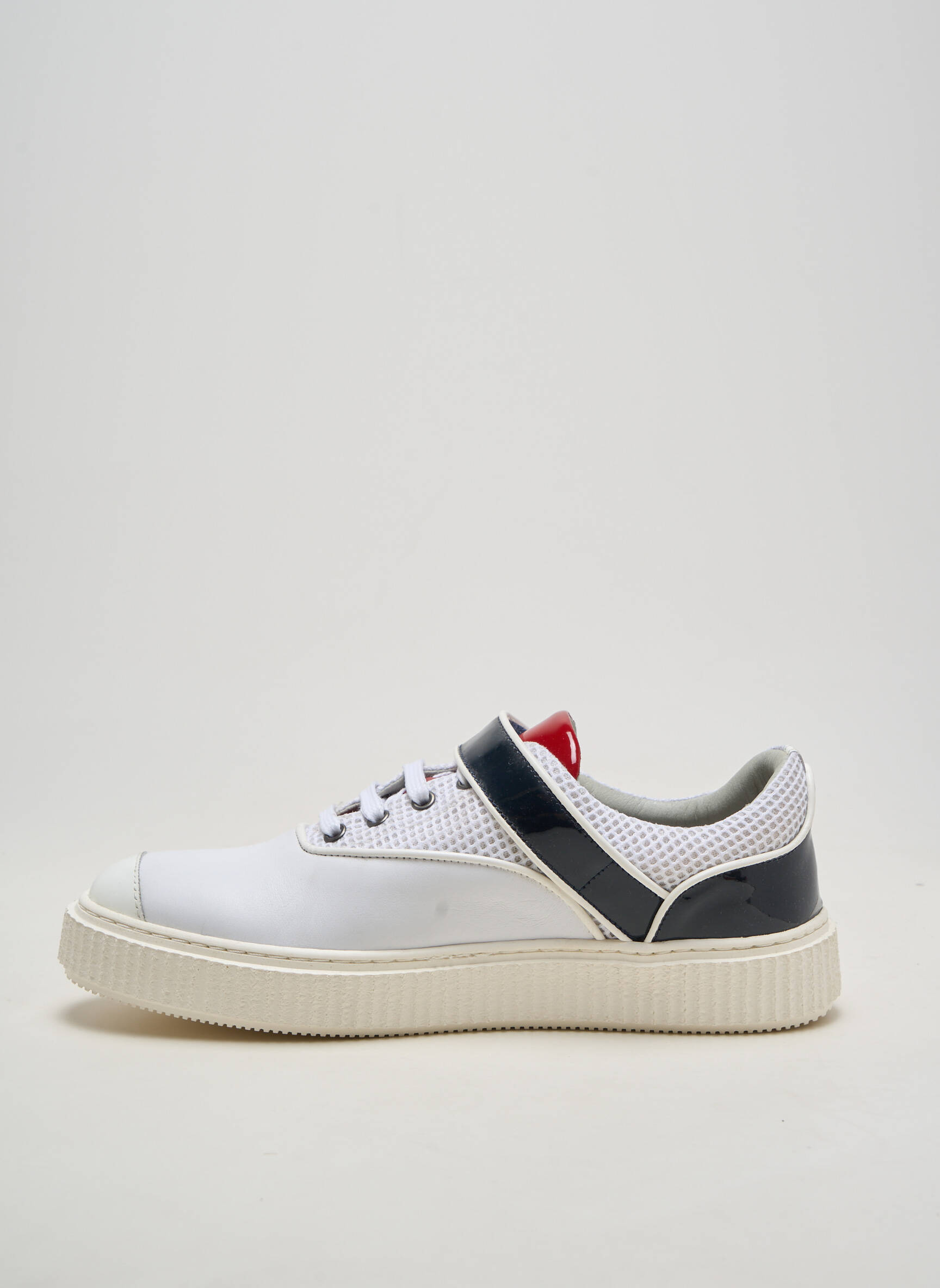 Adidași material neted vârf rotund alb ME.LAND bărbat