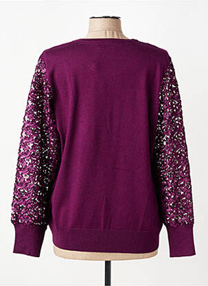 Pulover elasticitate mâneci lungi violet MICHA femeie