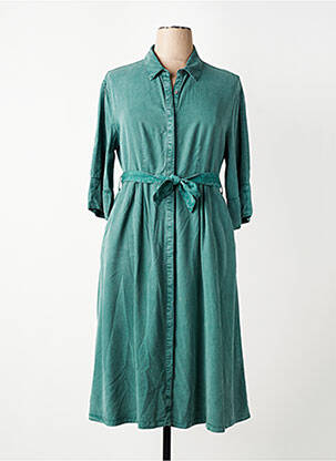 Rochie midi croială fluidă mâneci lungi verde LEE COOPER femeie
