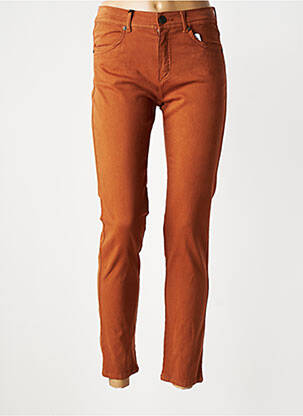 Pantalon slim elasticitate mărime normală maro închis ANNA MONTANA femeie