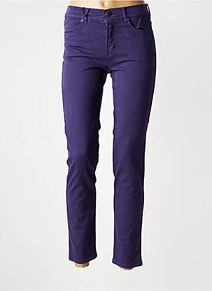 Pantalon slim elasticitate mărime normală violet ANNA MONTANA femeie