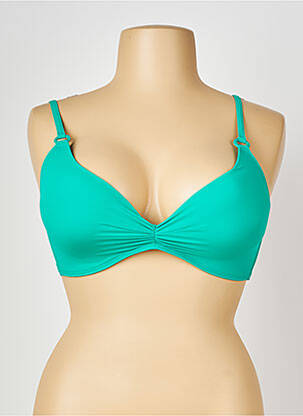 Sutien de costum de baie bretele elastice verde TRIUMPH femeie