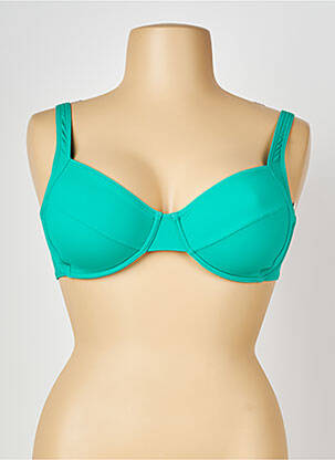Sutien de costum de baie sutien cupe întregi cu decolteu înalt sutien cupe întregi cu decolteu înalt verde TRIUMPH femeie