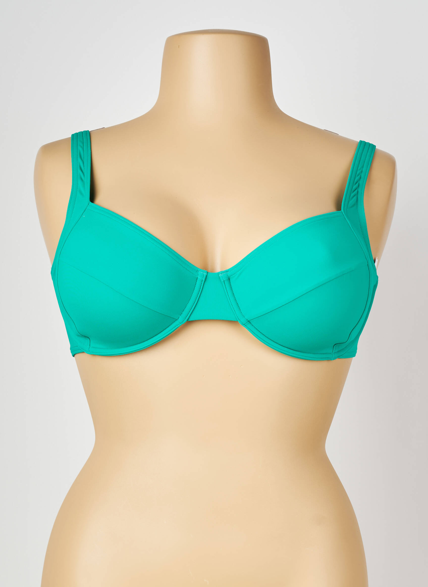Sutien de costum de baie sutien cupe întregi cu decolteu înalt sutien cupe întregi cu decolteu înalt verde TRIUMPH femeie