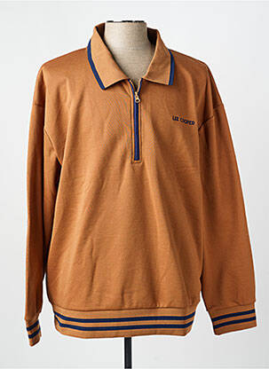 Pulover guler polo mâneci lungi maro LEE COOPER bărbat