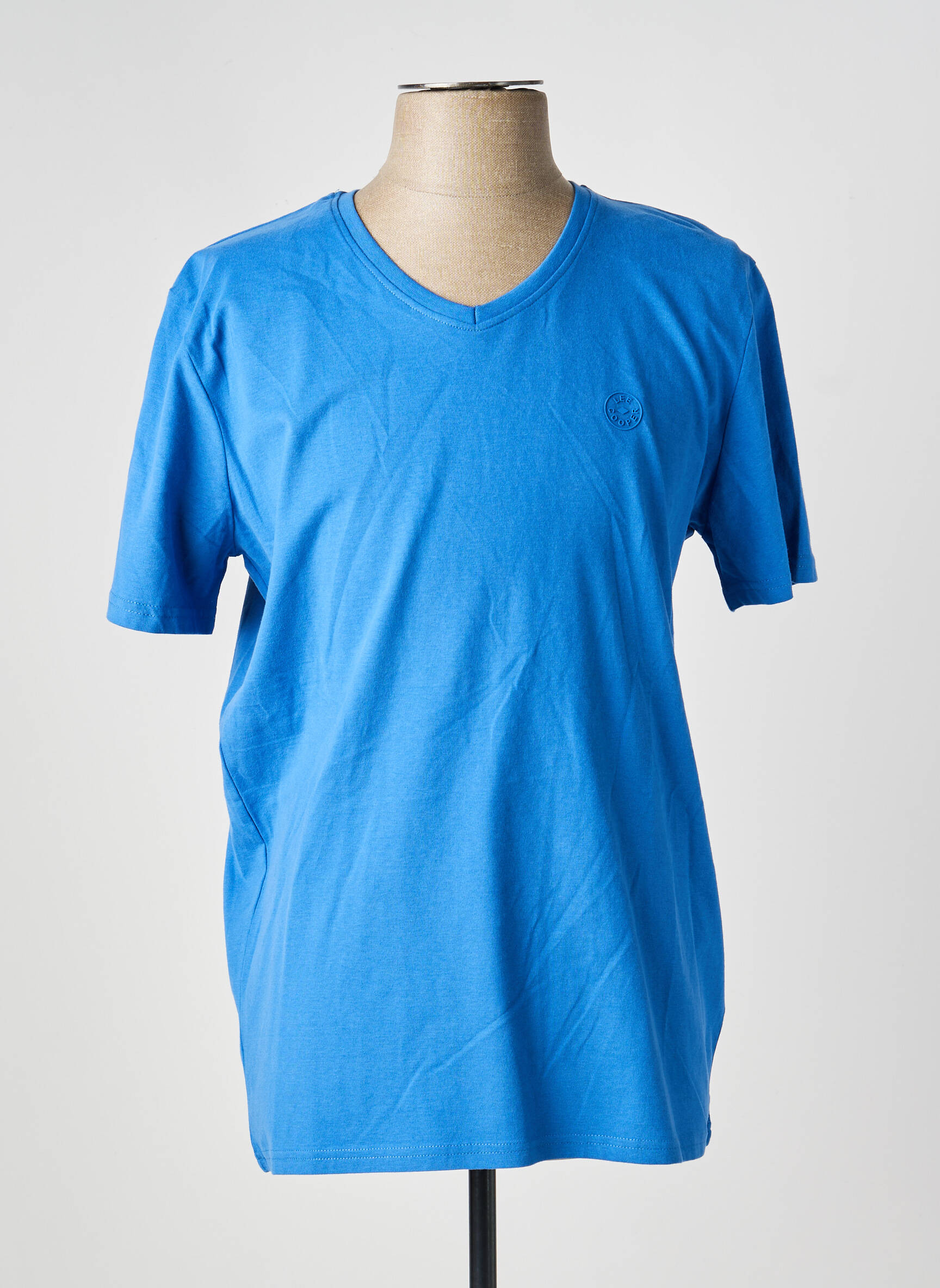 Tricou croială dreaptă mâneci scurte albastru LEE COOPER bărbat