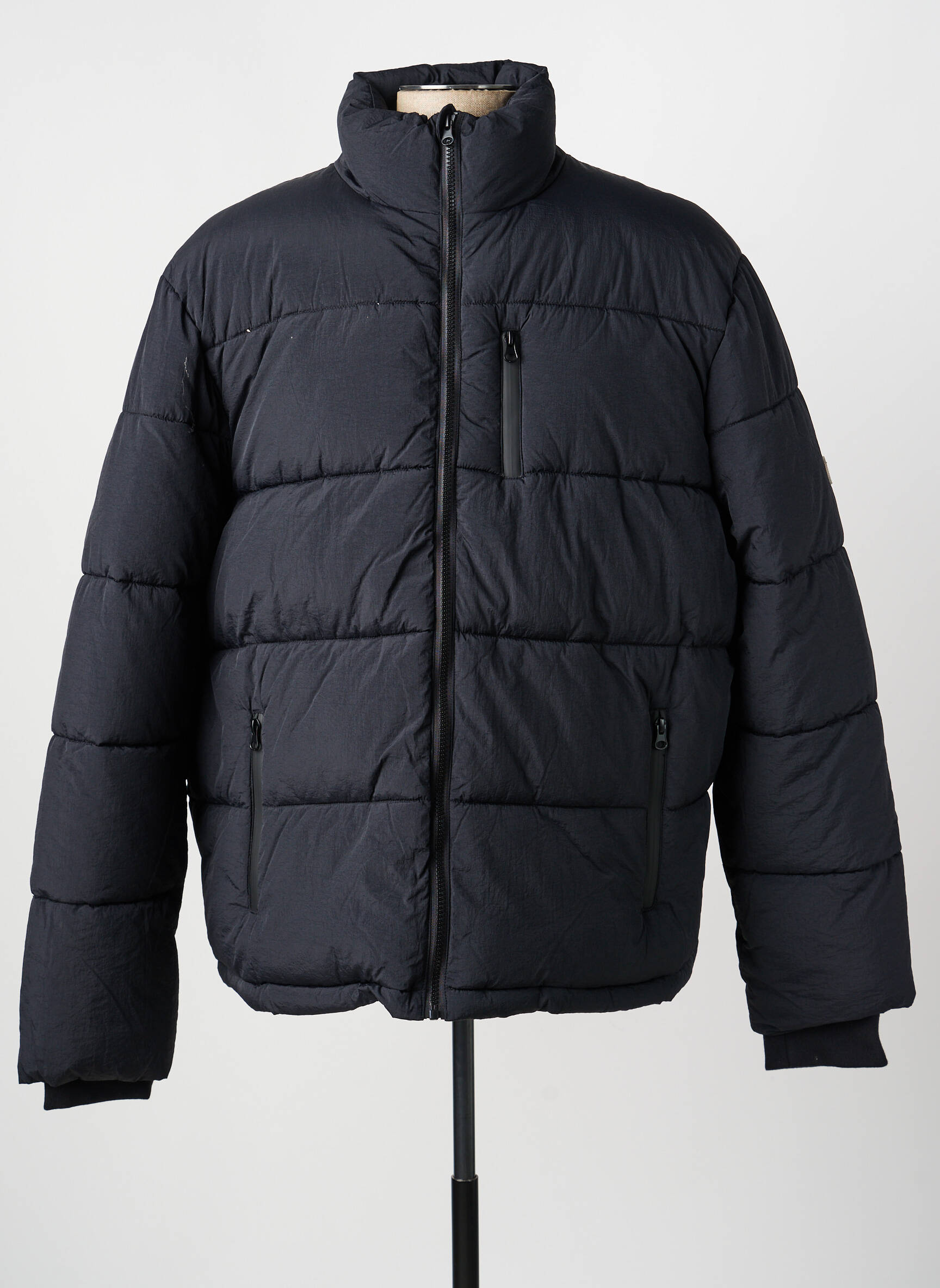 Geacă matlasată mâneci lungi fără glugă negru LEE COOPER bărbat