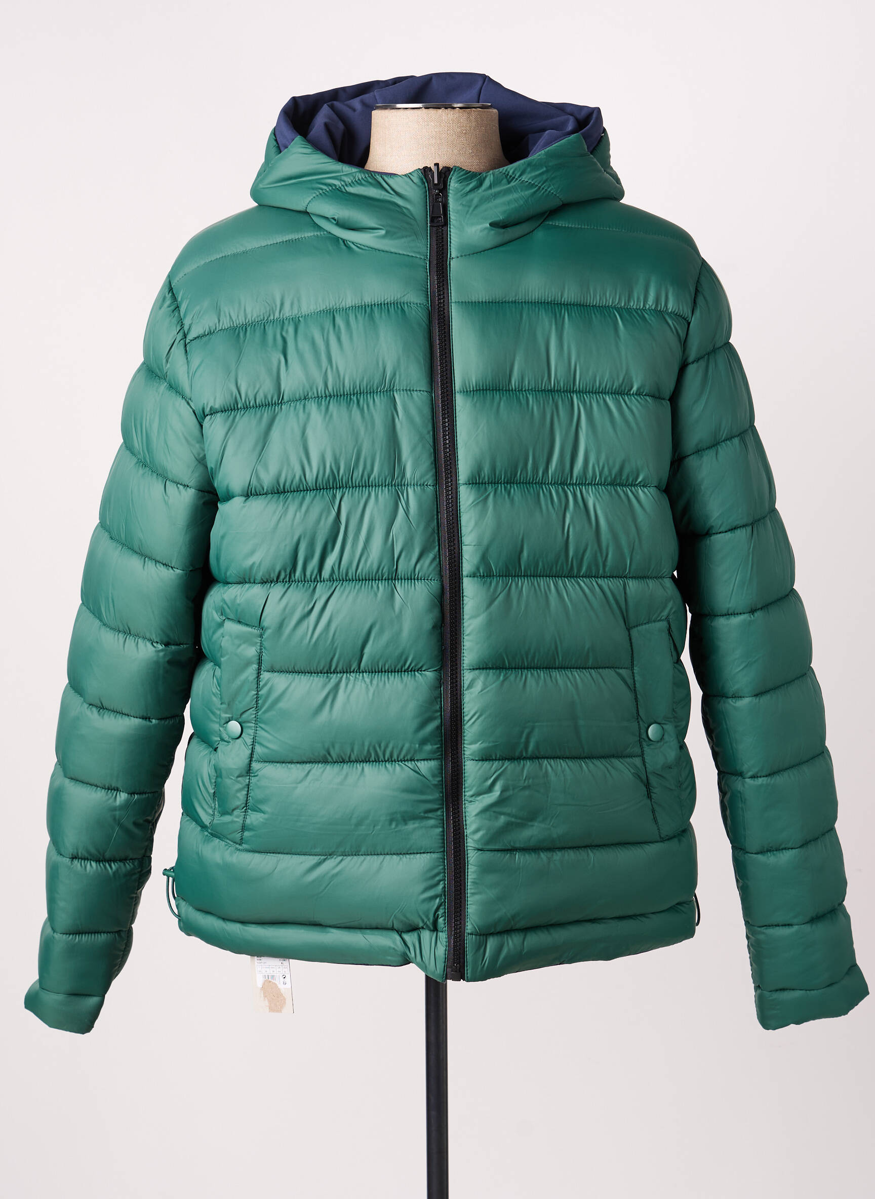 Geacă matlasată mâneci lungi cu glugă albastru LEE COOPER bărbat