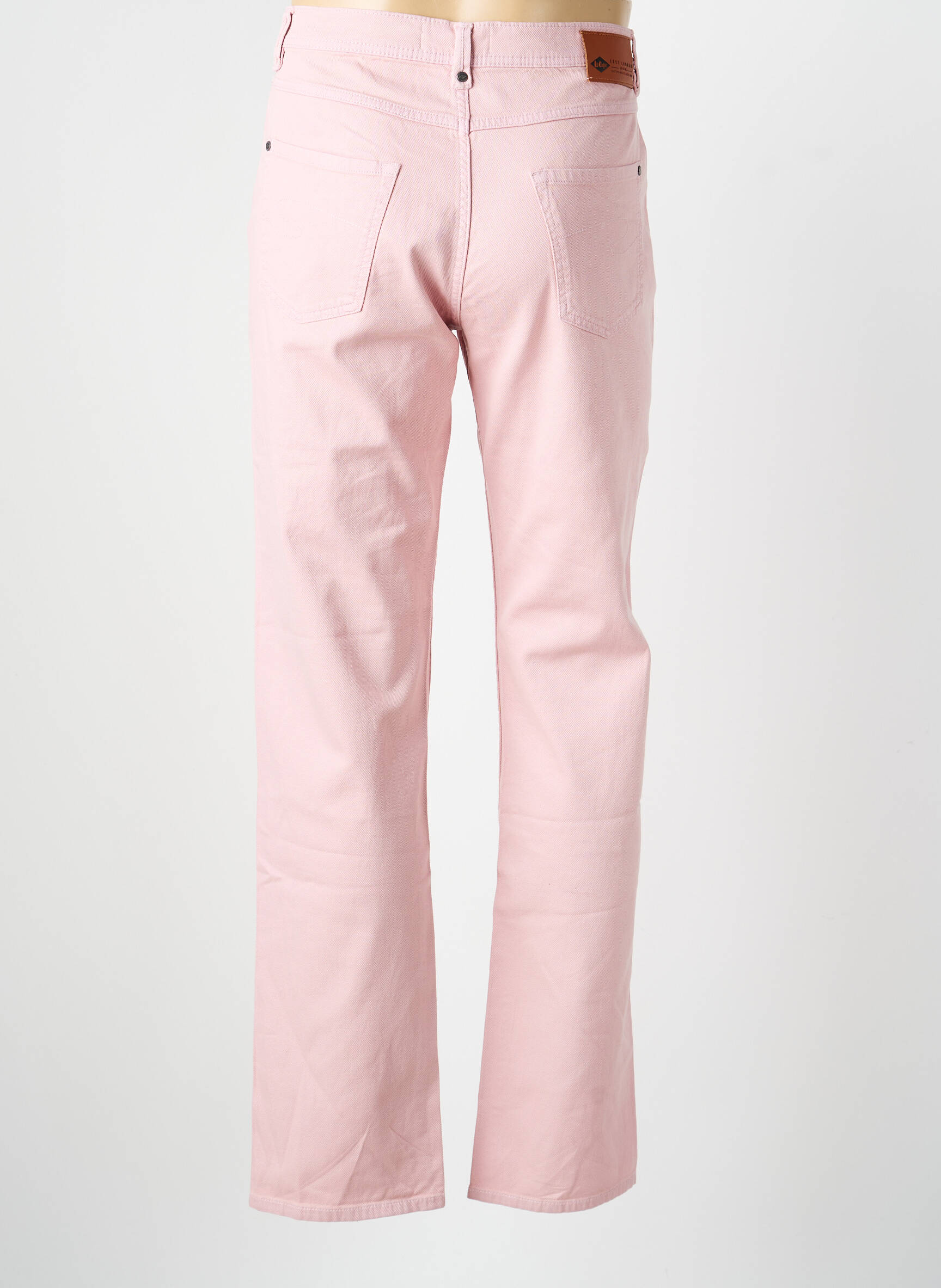 Pantalon chino închidere cu fermoar sub clapetă cu nasturi roz LEE COOPER bărbat