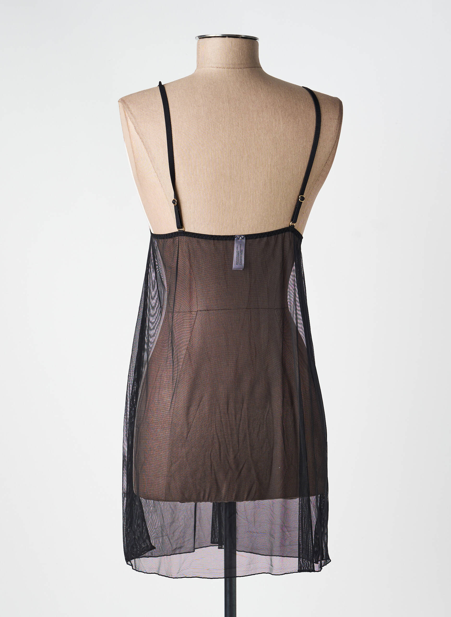 Nuisetă/combinetă broderie negru VALEGE femeie