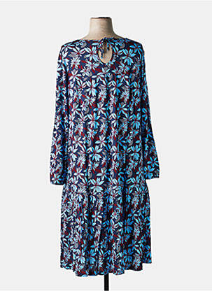 Rochie lungă mâneci lungi mâneci lungi albastru SHEEGO femeie