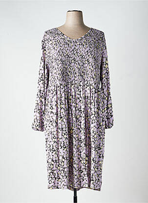 Rochie lungă mâneci lungi mâneci lungi violet SHEEGO femeie