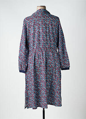 Rochie midi croială fluidă mâneci lungi albastru SHEEGO femeie