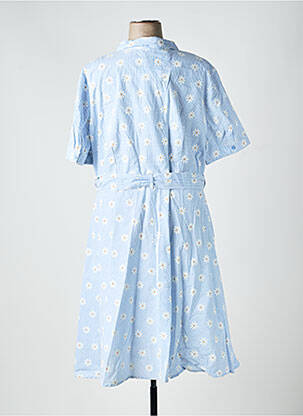 Rochie midi mâneci scurte mâneci scurte albastru SHEEGO femeie