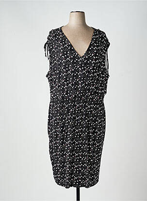 Rochie midi mâneci scurte mâneci scurte negru SHEEGO femeie