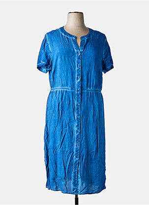 Rochie midi mâneci scurte mâneci scurte albastru SHEEGO femeie