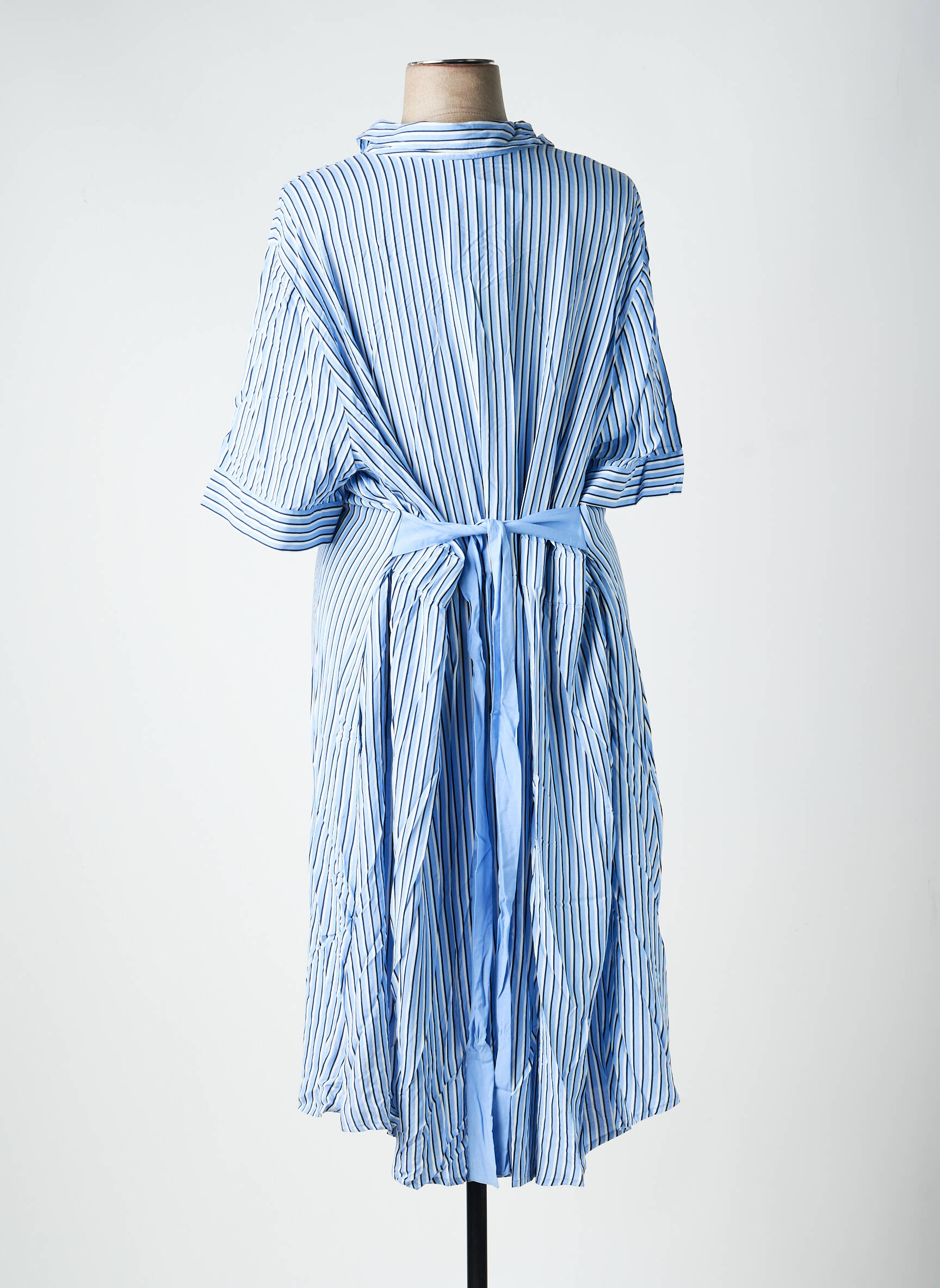 Rochie lungă mâneci lungi mâneci lungi albastru SHEEGO femeie
