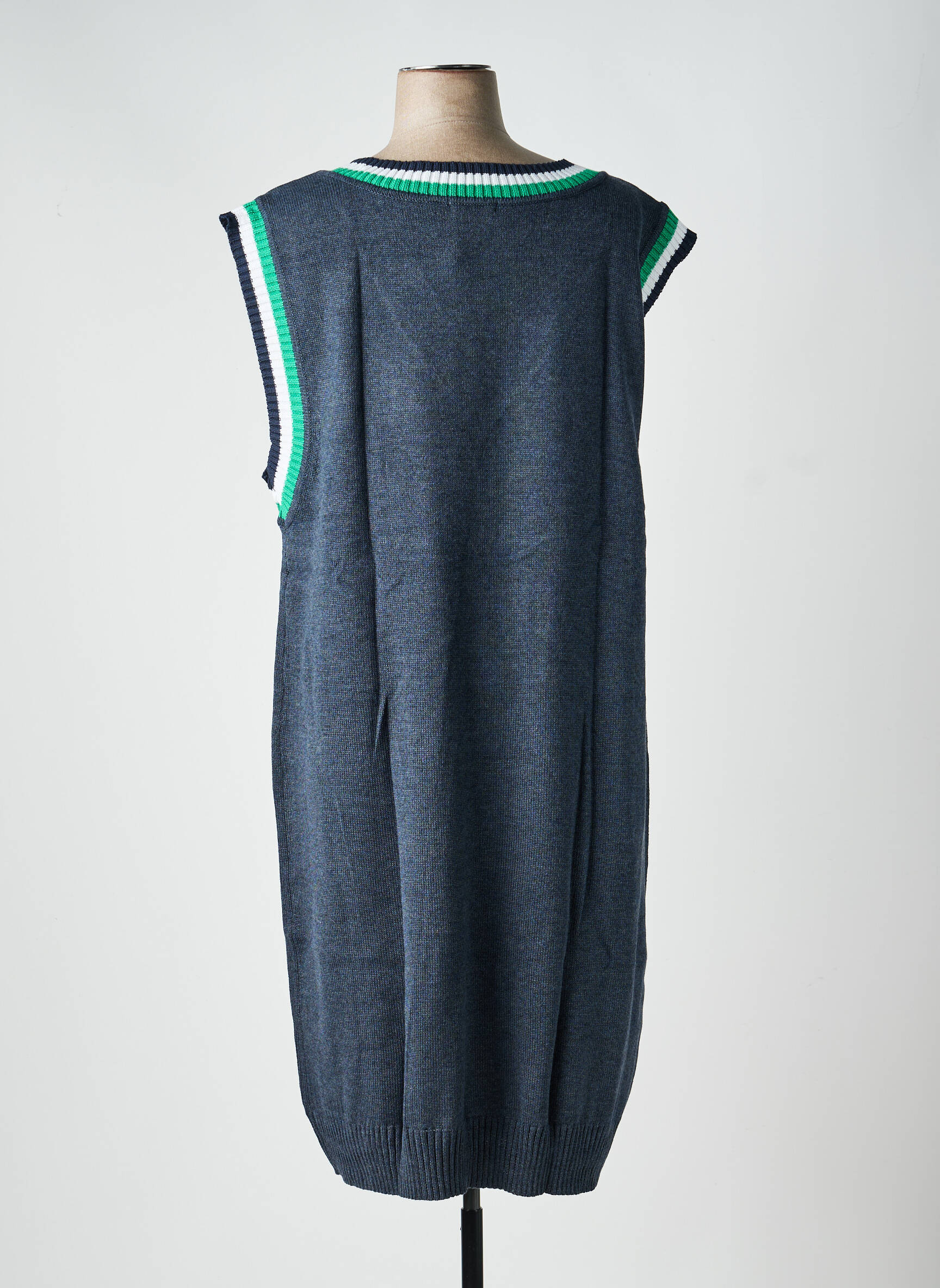 Rochie midi fără mâneci fără mâneci gri SHEEGO femeie