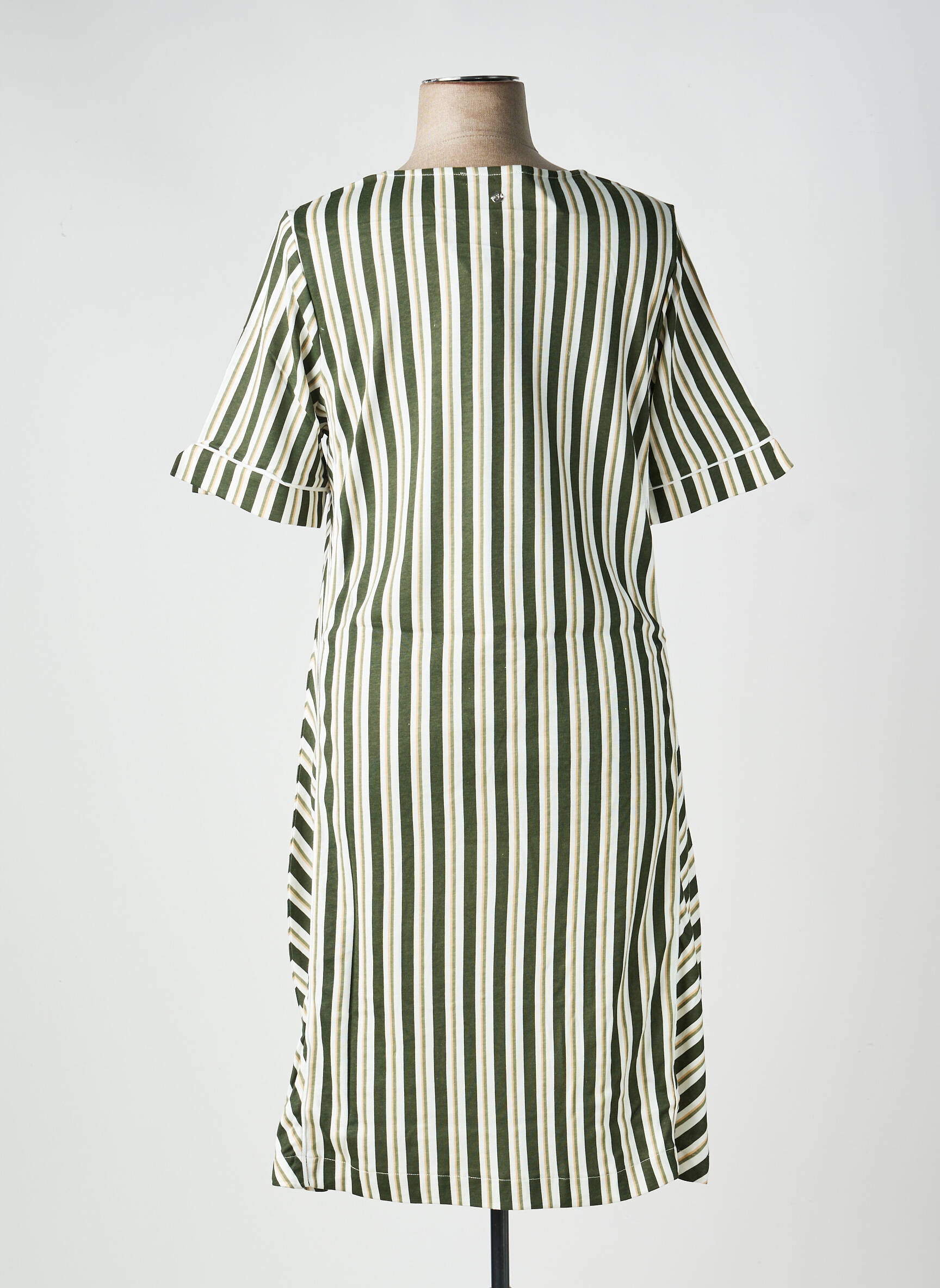 Rochie midi mâneci scurte mâneci scurte verde SHEEGO femeie