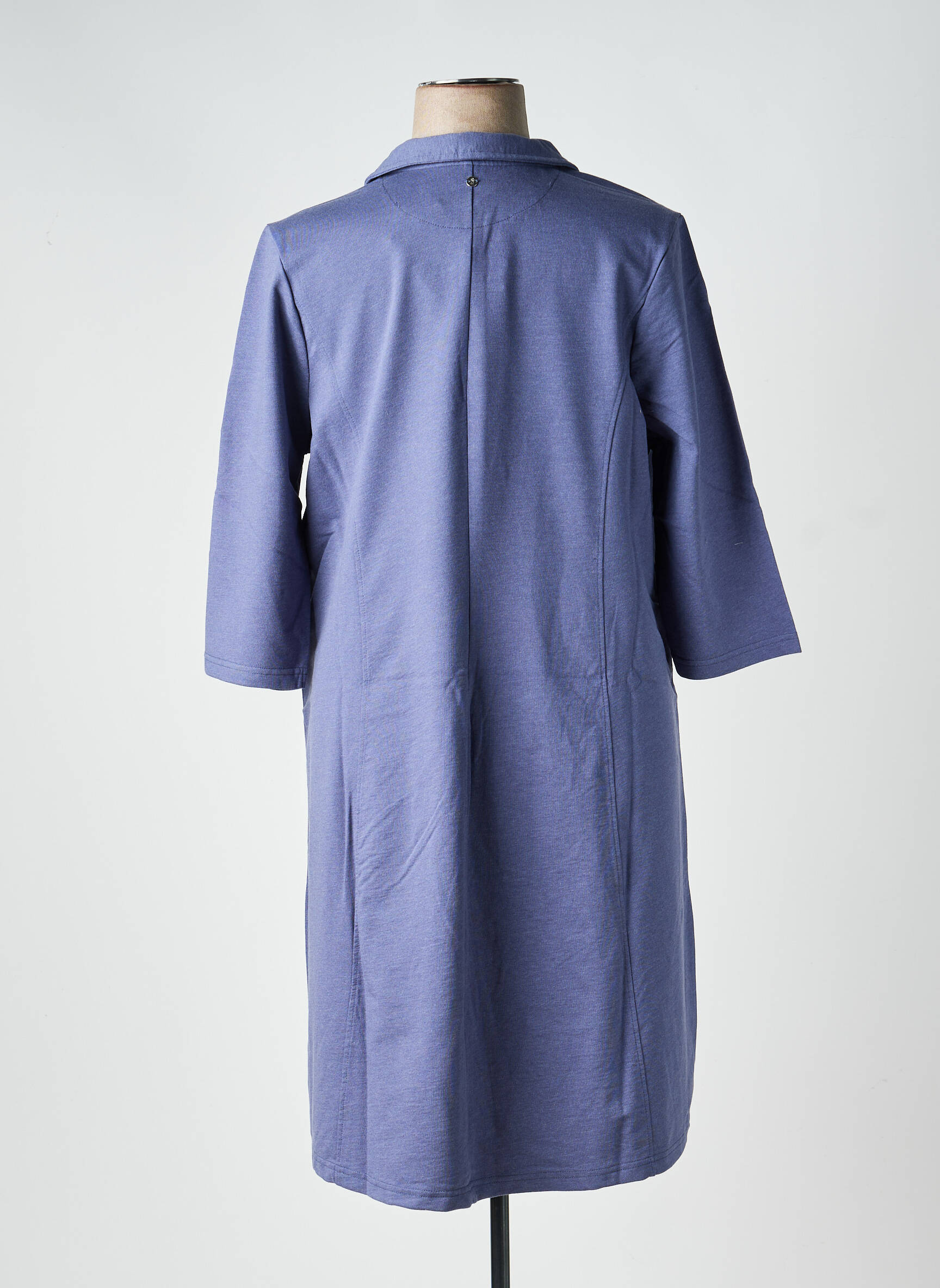 Rochie midi mâneci lungi mâneci lungi albastru SHEEGO femeie