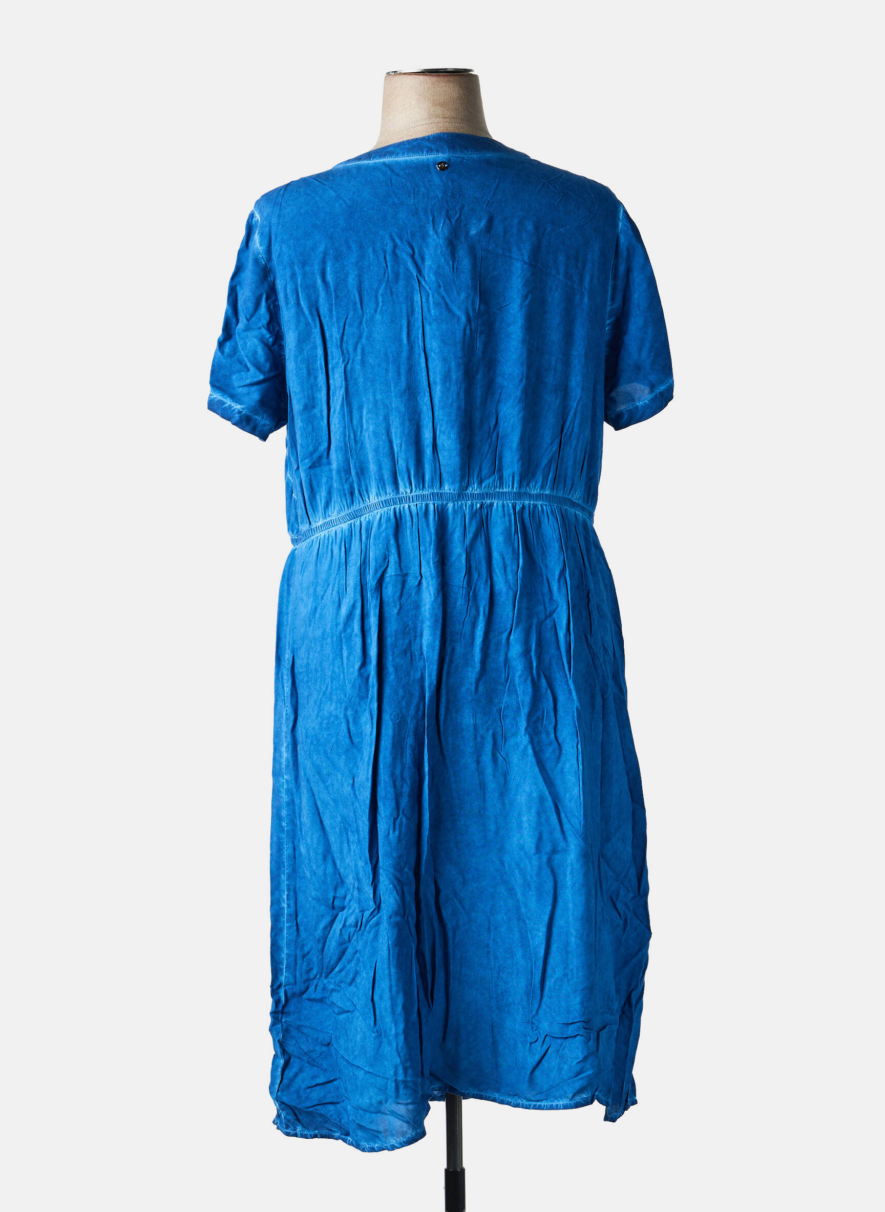 Rochie midi mâneci scurte mâneci scurte albastru SHEEGO femeie