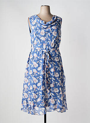 Rochie midi croială fluidă fără mâneci albastru SHEEGO femeie