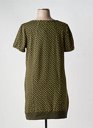 Rochie midi mâneci scurte mâneci scurte verde SHEEGO femeie