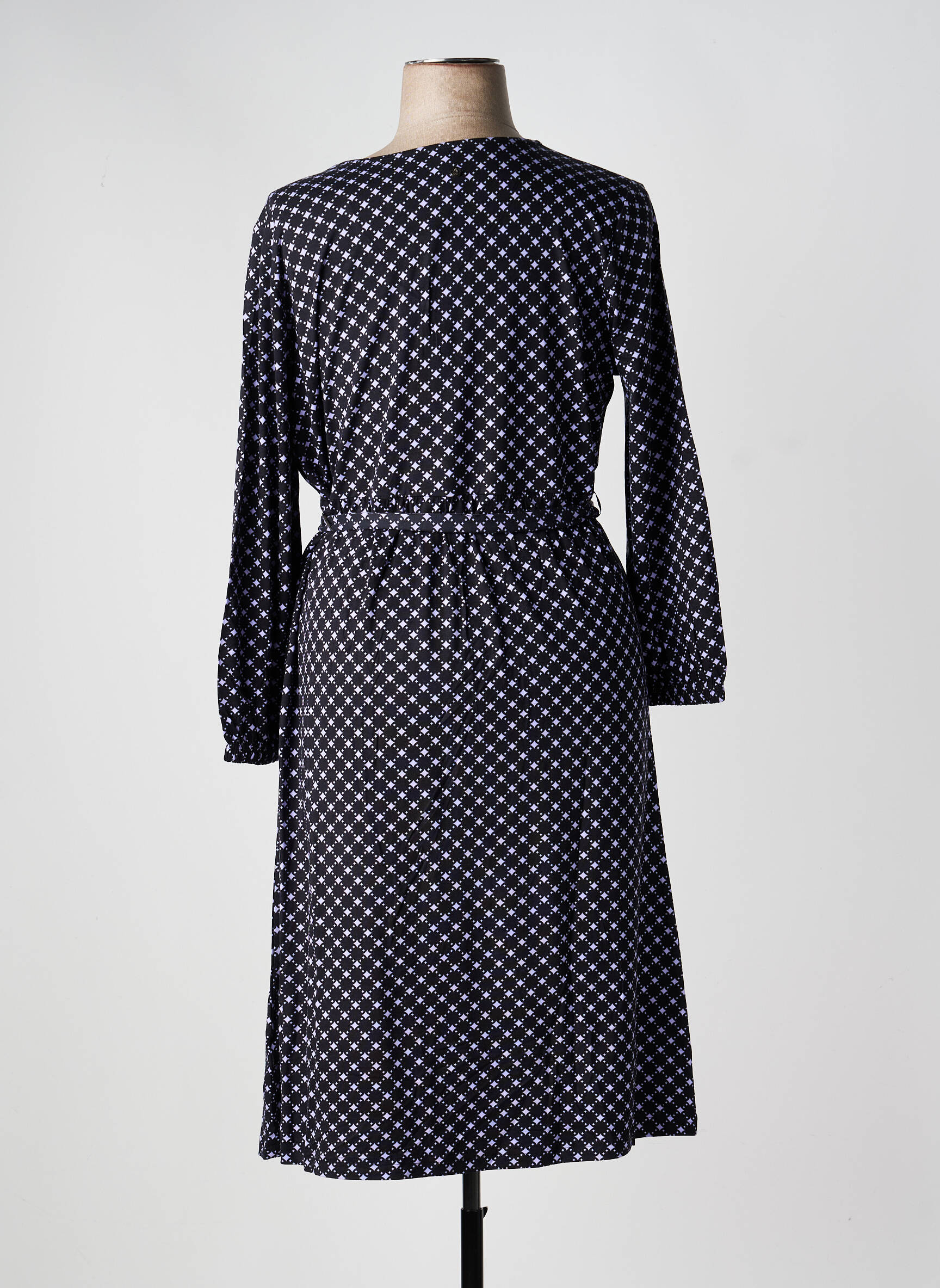 Rochie lungă mâneci lungi mâneci lungi negru SHEEGO femeie