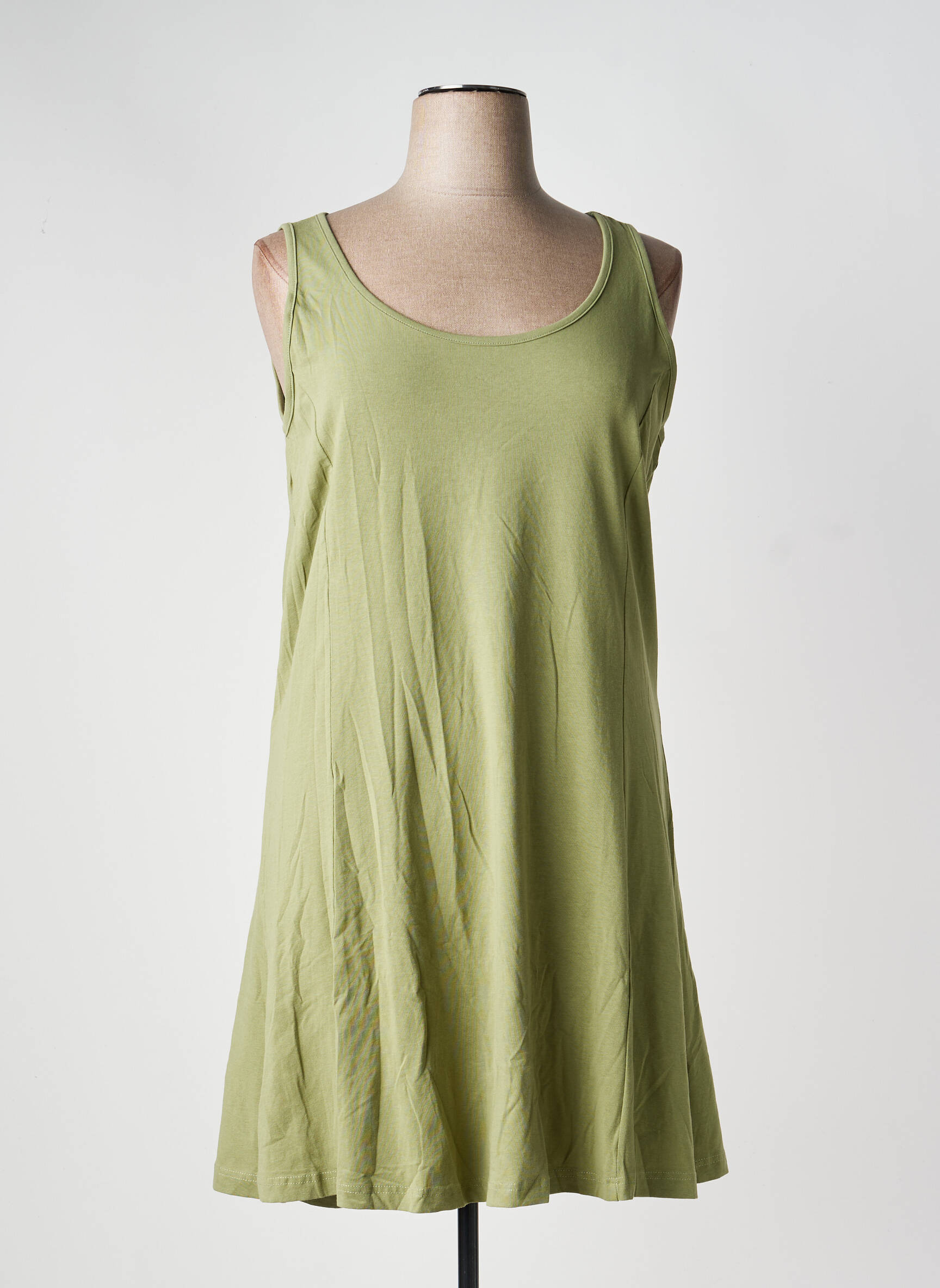 Rochie midi fără mâneci fără mâneci verde SHEEGO femeie