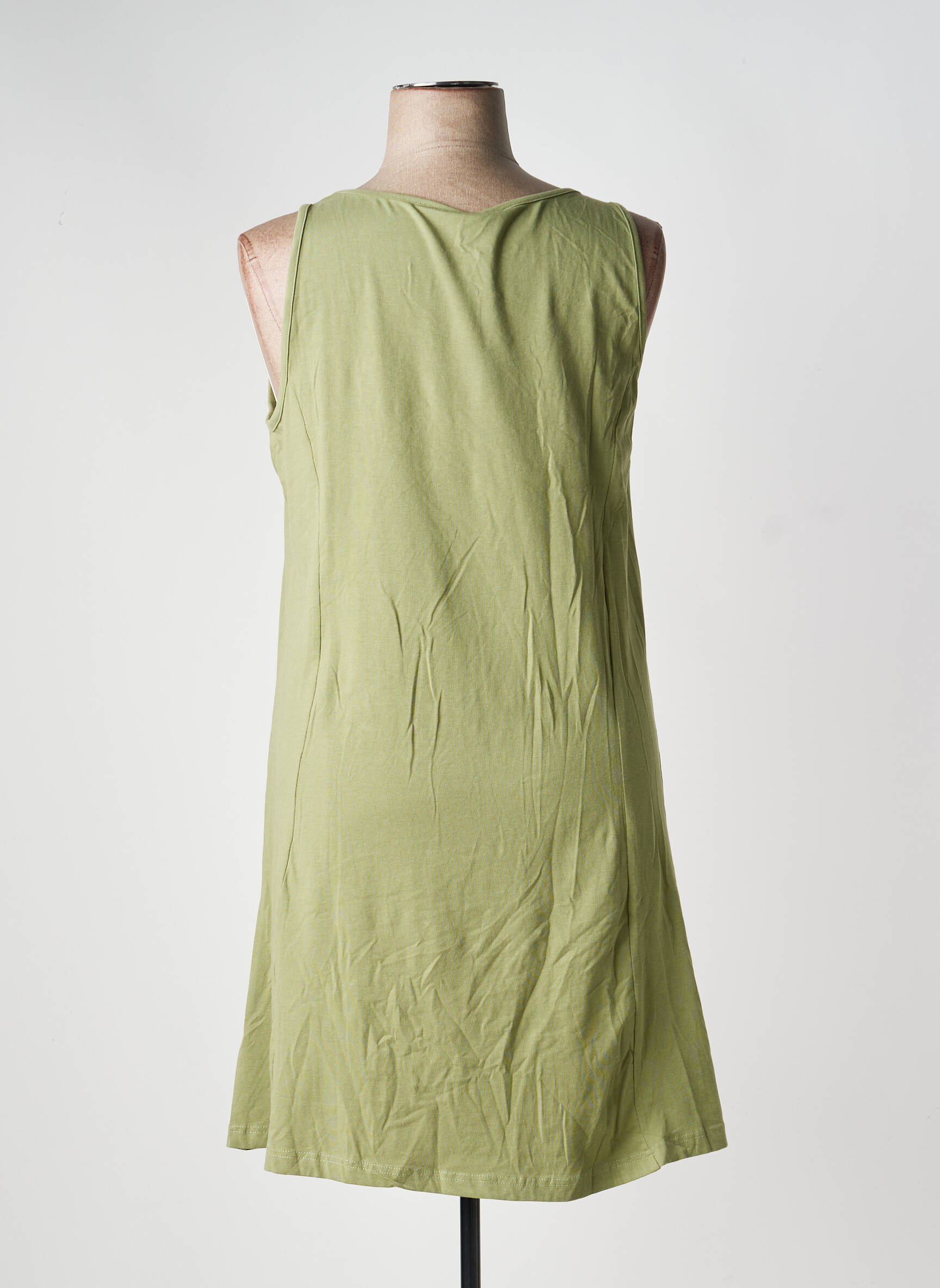 Rochie midi fără mâneci fără mâneci verde SHEEGO femeie