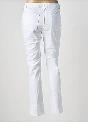 Pantalon slim buzunare alb LINEA TESINI femeie