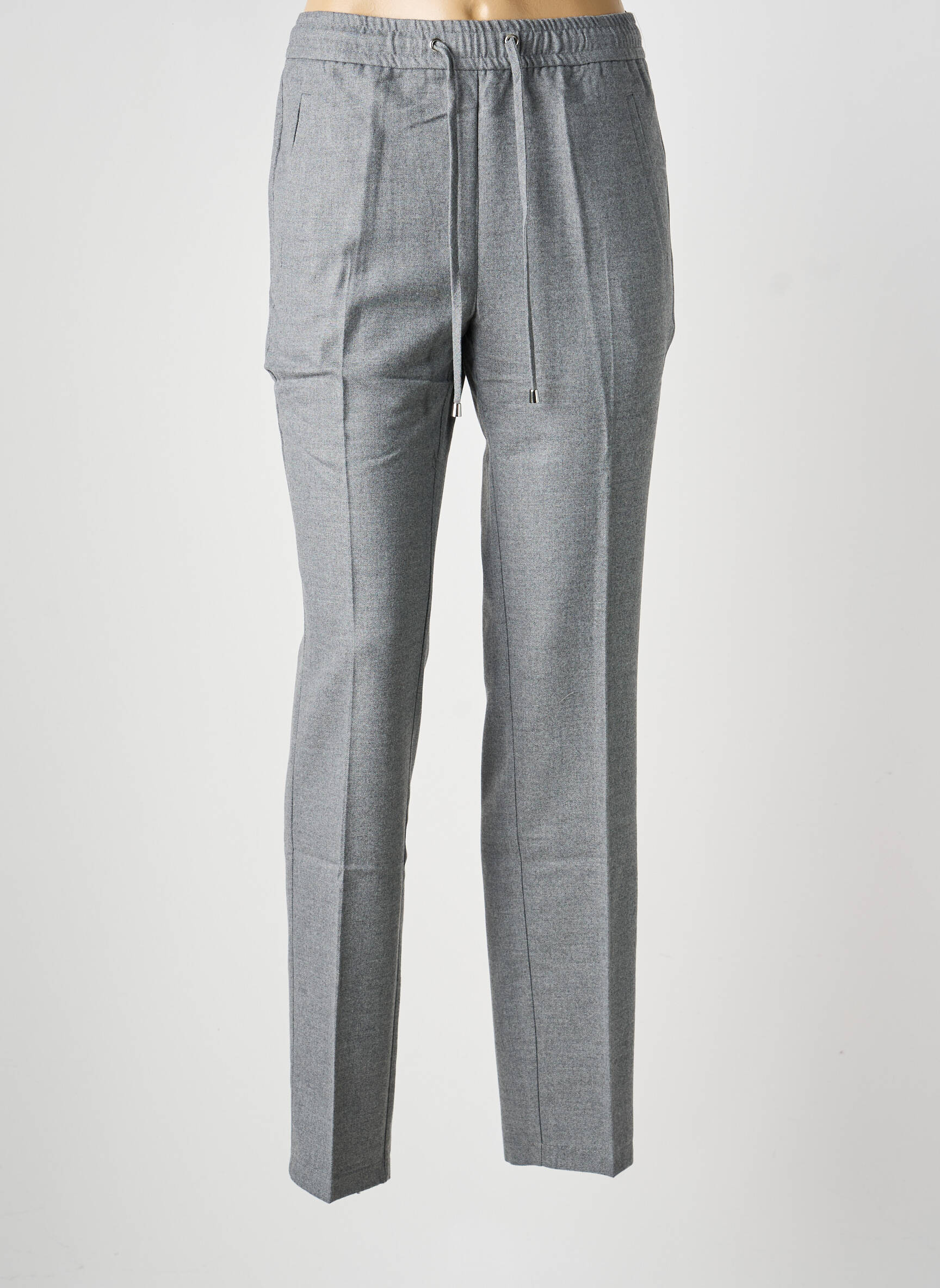 Pantalon drept talie elastică gri HEINE femeie