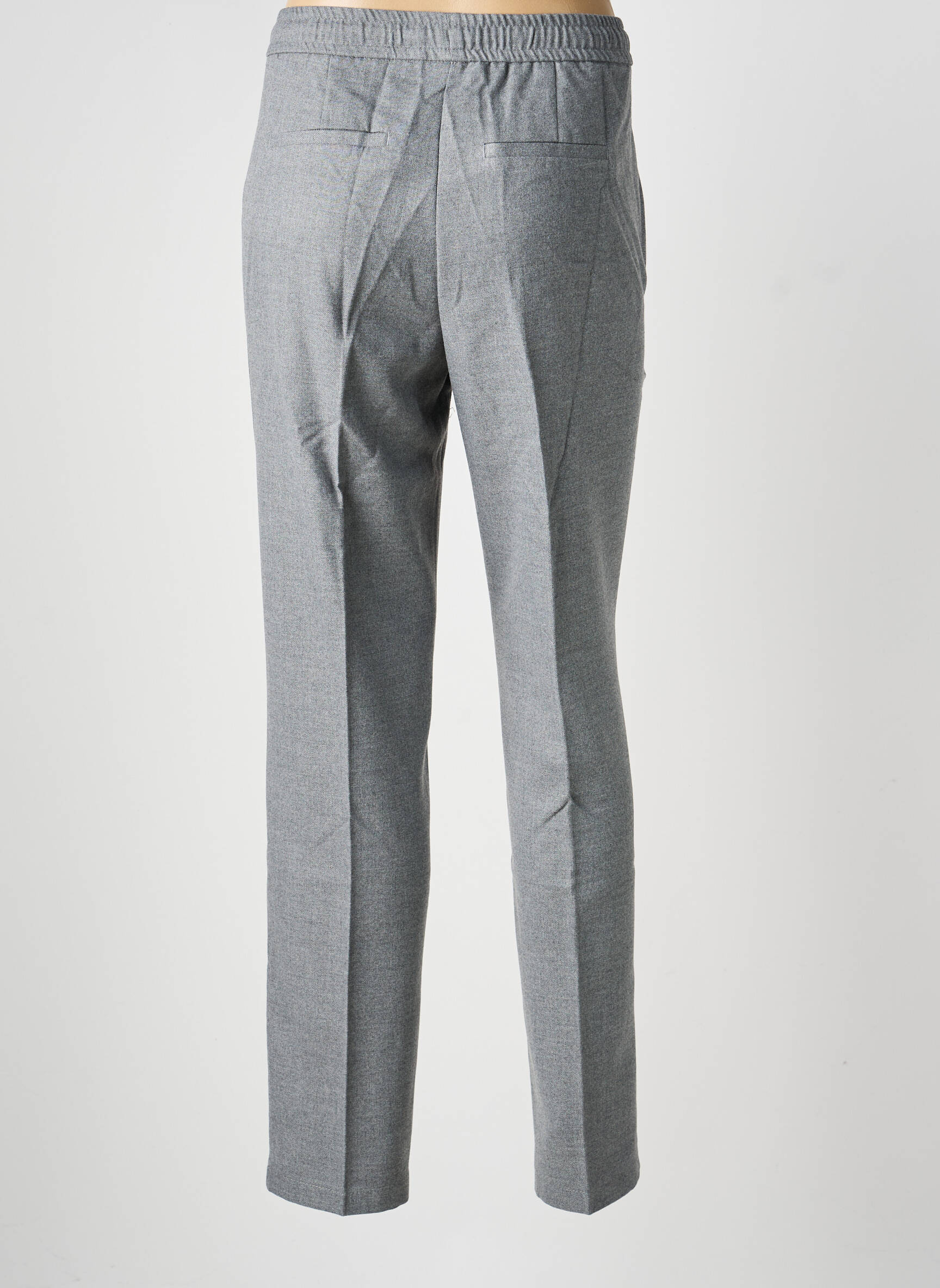 Pantalon drept talie elastică gri HEINE femeie