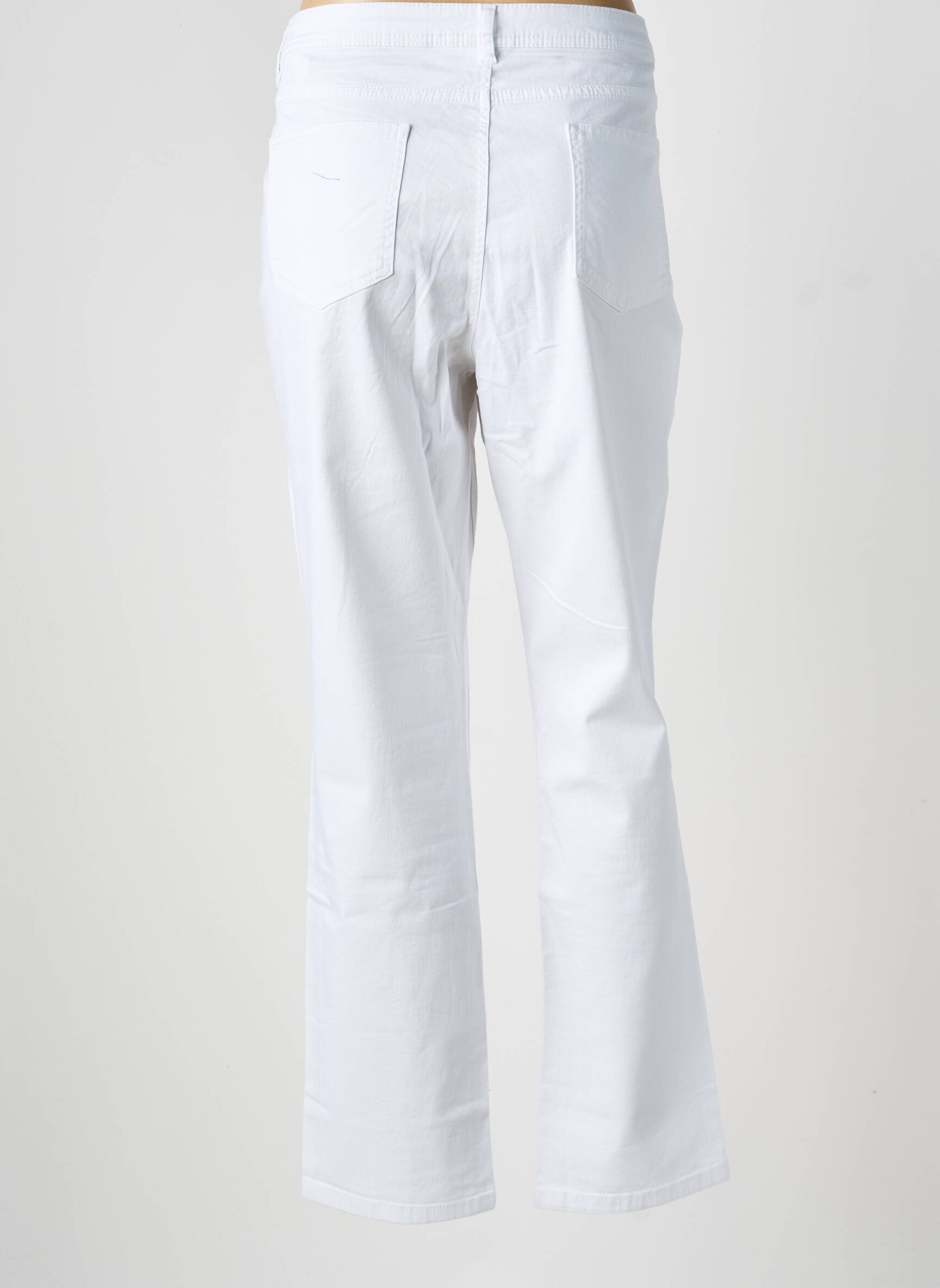 Pantalon slim buzunare alb LINEA TESINI femeie