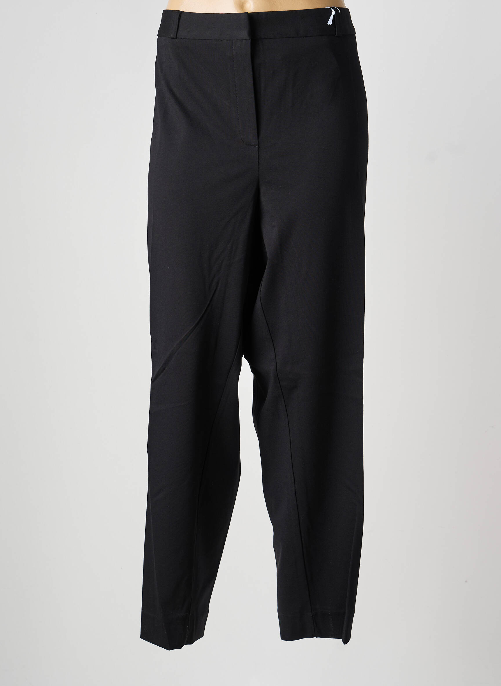 Pantalon drept închidere cu fermoar sub clapetă cu cârlig negru HEINE femeie