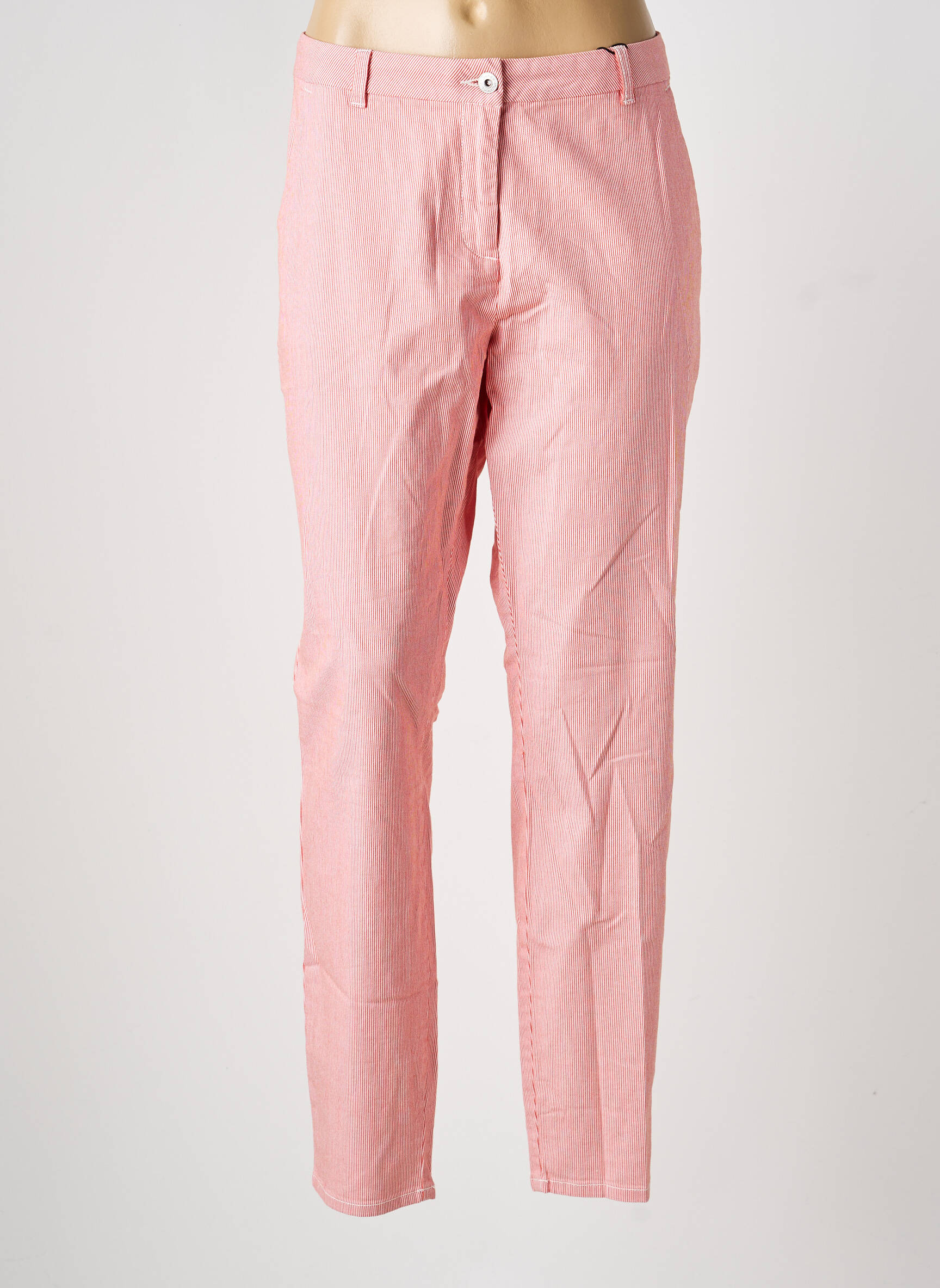 Pantalon slim buzunare roșu SANDWICH femeie