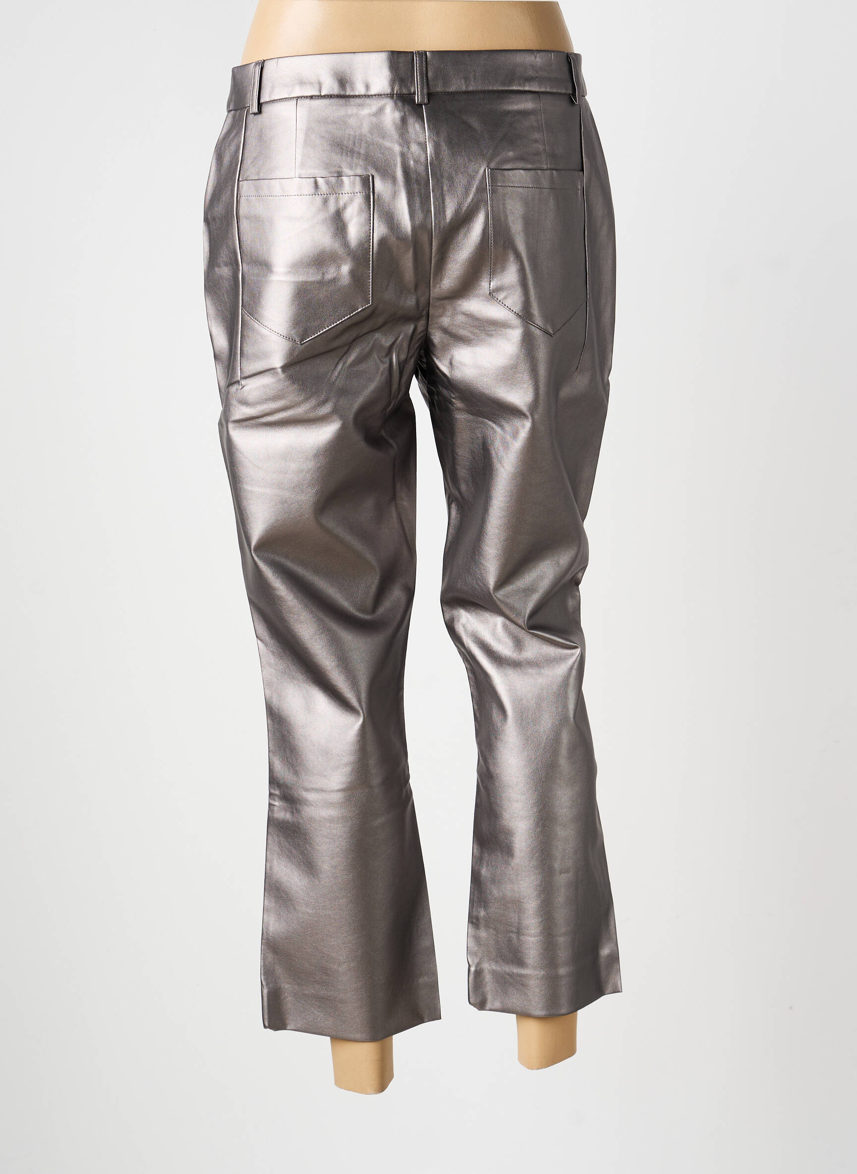 Pantalon 7/8 închidere cu fermoar sub clapetă cu cârlig argintiu ASHLEY BROOKE femeie