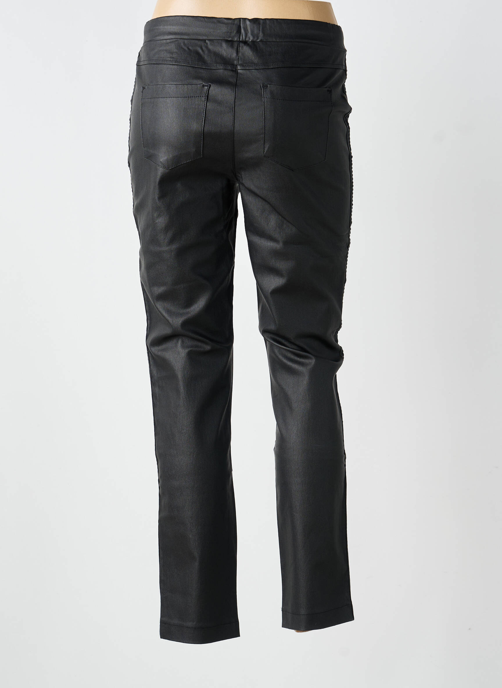 Pantalon slim talie elastică mărime normală negru HEINE femeie
