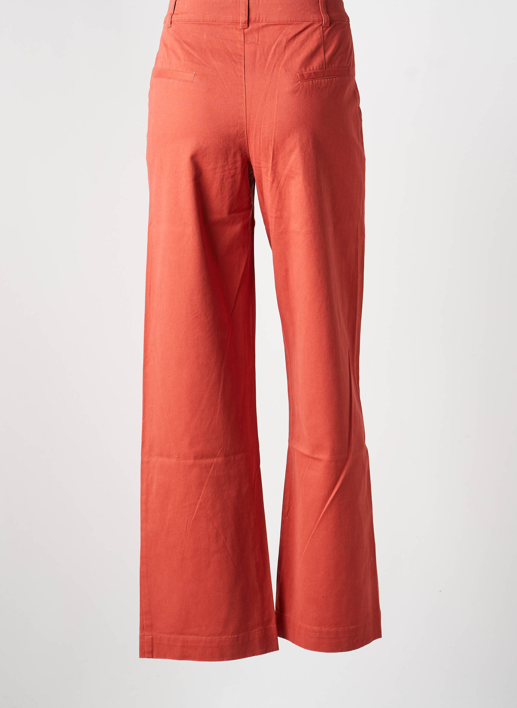Pantalon drept elasticitate mărime normală portocalie LA FIANCÉE femeie