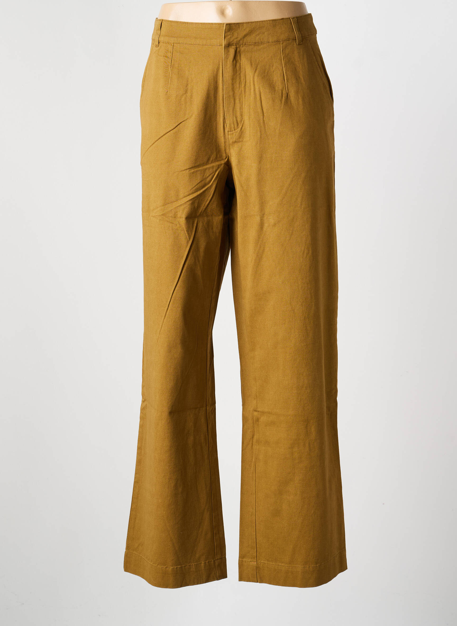 Pantalon drept elasticitate mărime normală verde LA FIANCÉE femeie