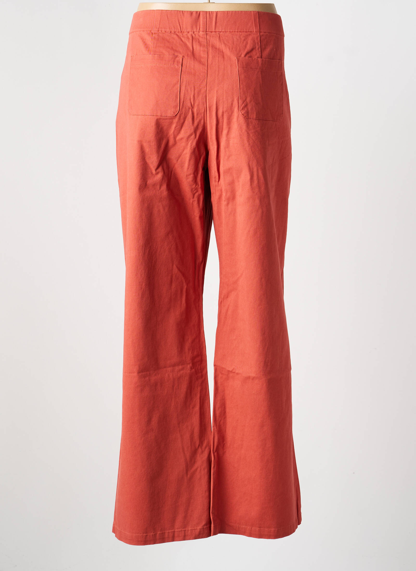 Pantalon drept elasticitate mărime normală portocalie LA FIANCÉE femeie