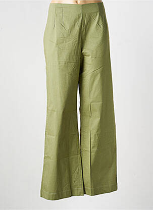 Pantalon drept elasticitate mărime normală verde LA FIANCÉE femeie