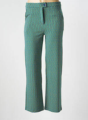 Pantalon drept elasticitate mărime normală verde PRINCESSE NOMADE femeie