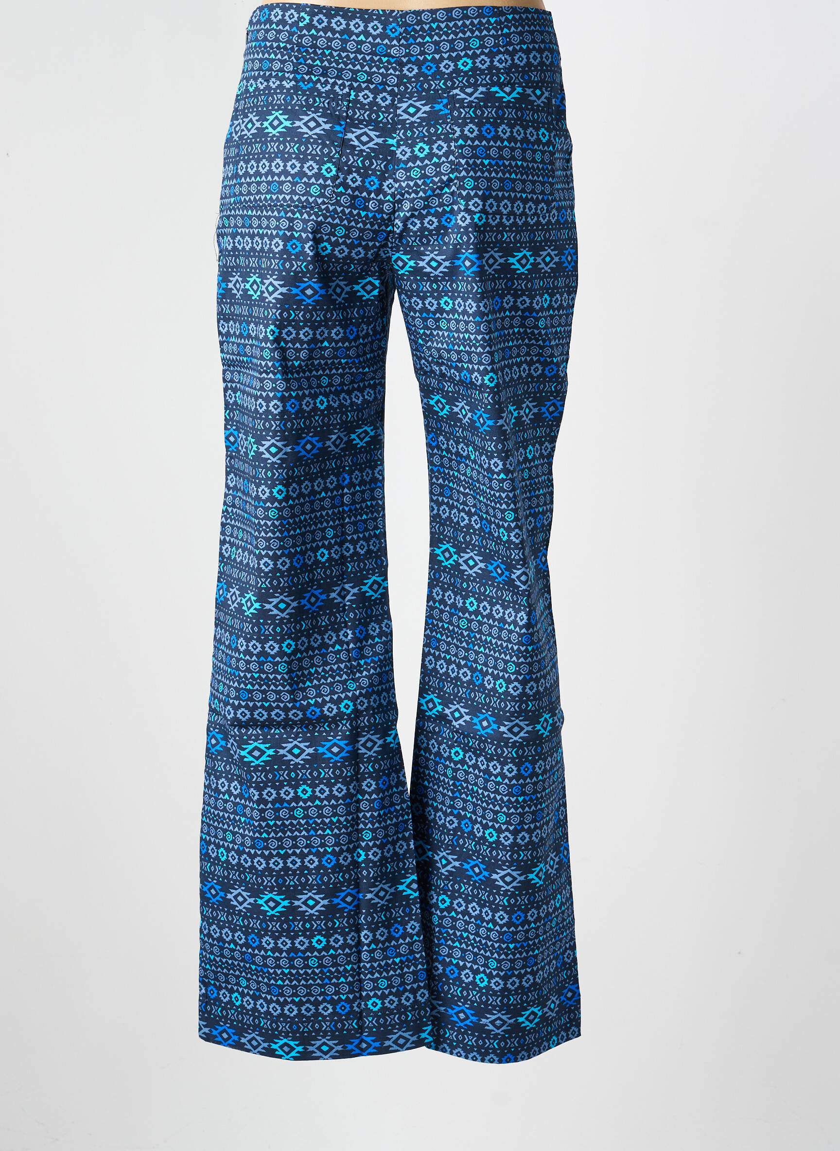 Pantalon drept elasticitate mărime normală albastru LA FIANCÉE femeie