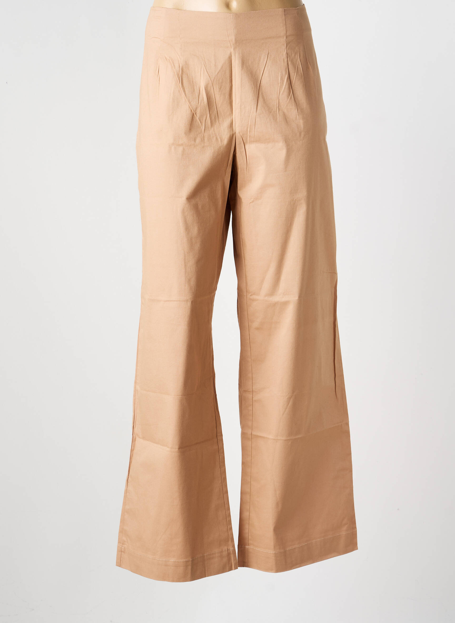 Pantalon drept elasticitate mărime normală bej LA FIANCÉE femeie