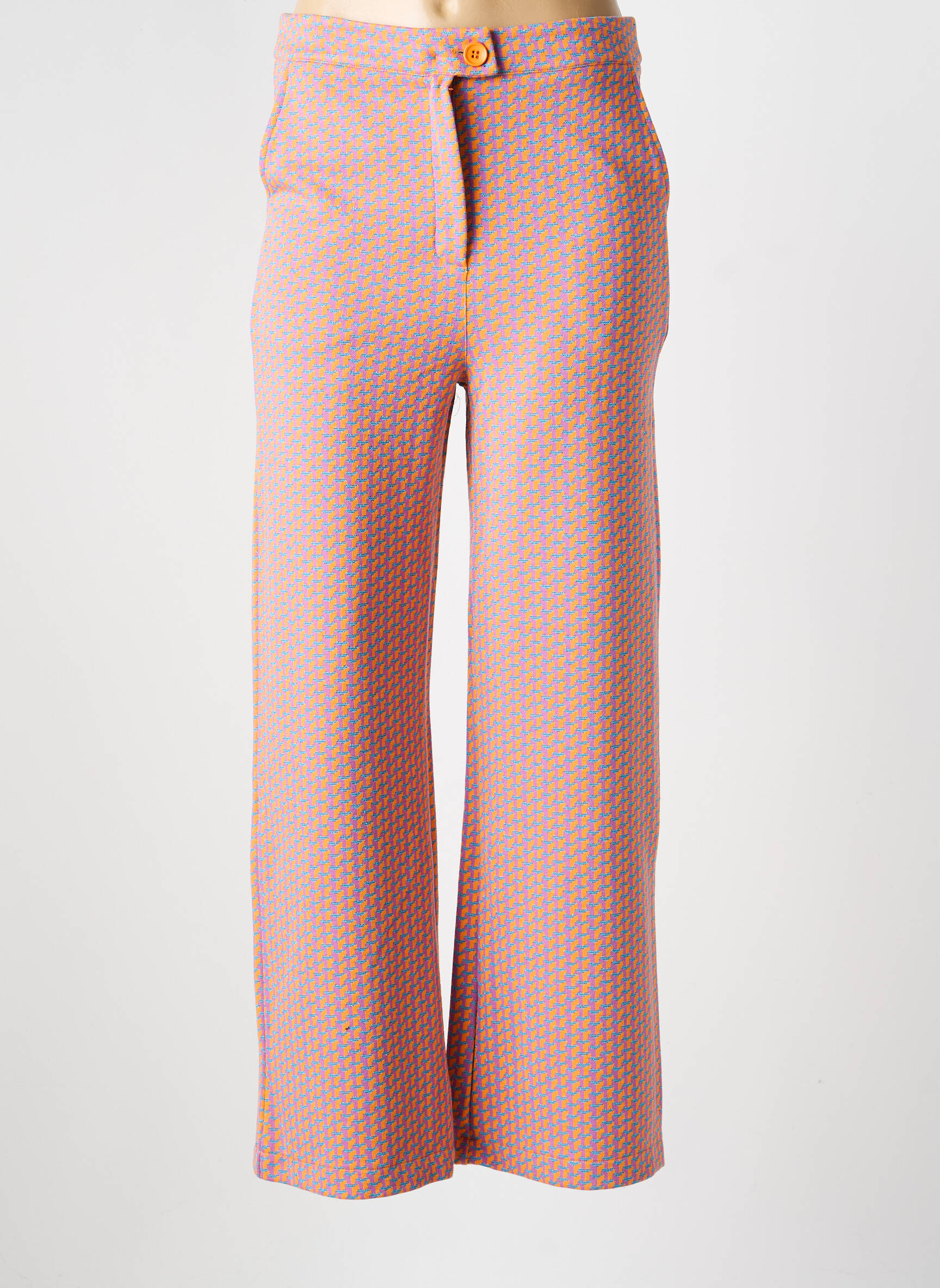 Pantalon drept elasticitate mărime normală roz PRINCESSE NOMADE femeie